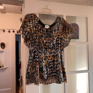 Sexy Silky Top w Gold Thread